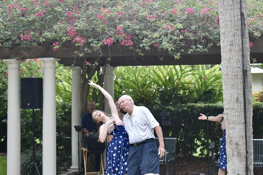 John Westerberg dips Madison Zavitz at the end of One Fine Day.