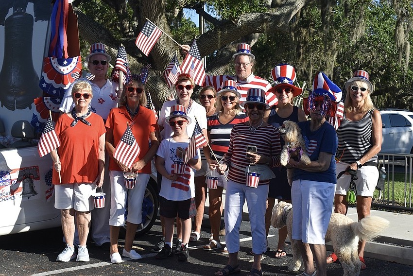 The Longboat Key Chapel ready to march.