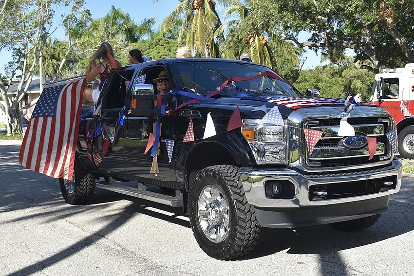 The Michael Saunders float