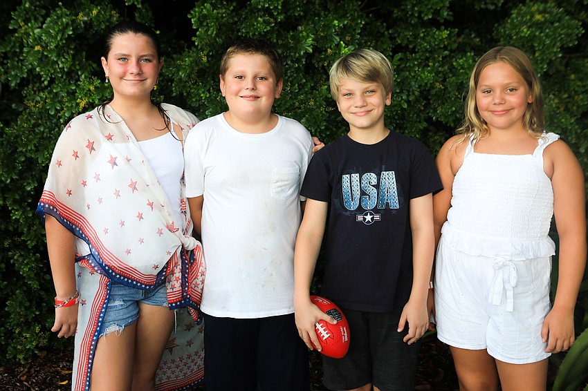 Josslyn and Jonah Federwisch with Elijah and Emilia Hughes