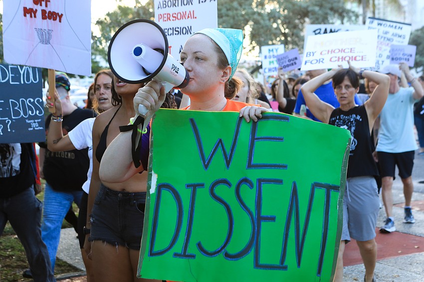 Protestors brought various signs to the protest.
