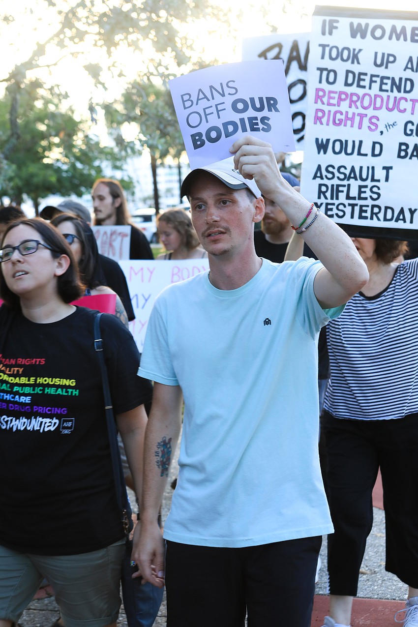 Protestors brought various signs to the protest.