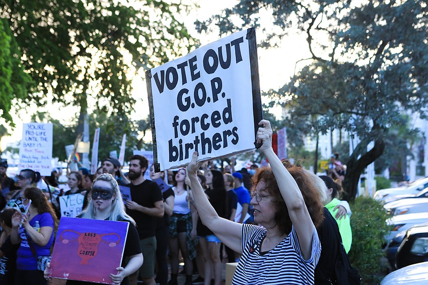 Protestors brought various signs to the protest.