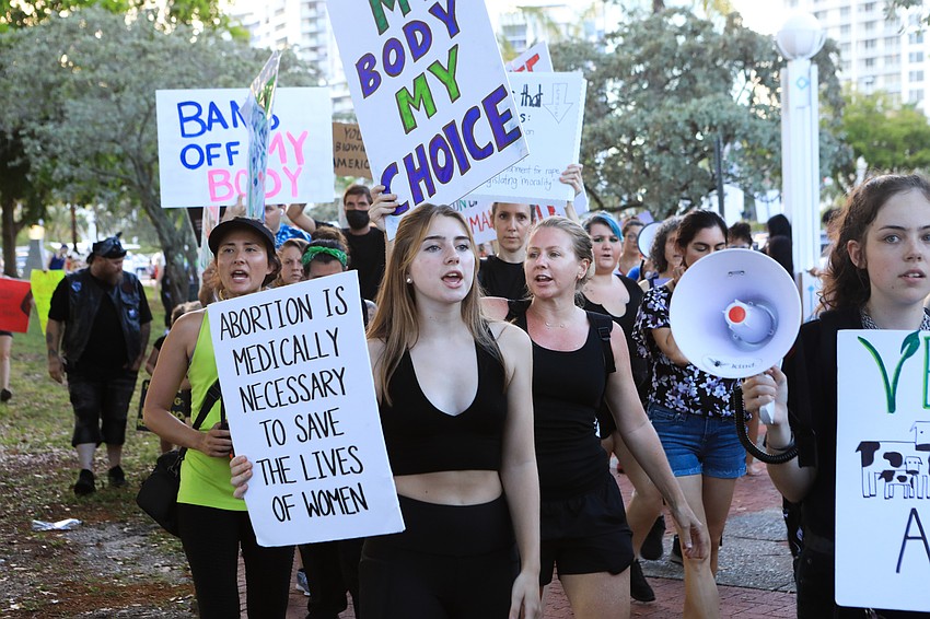 Protestors brought various signs to the protest.