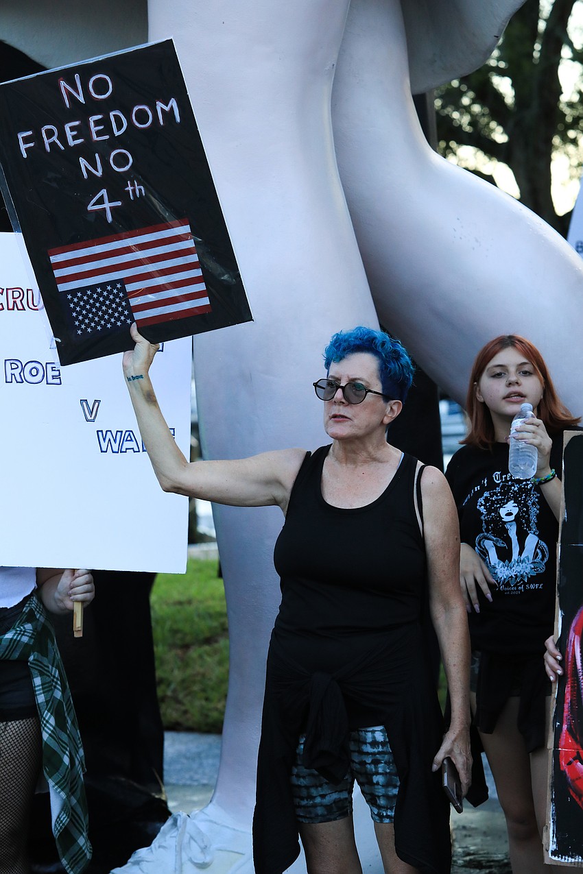 Protestors brought various signs to the protest.