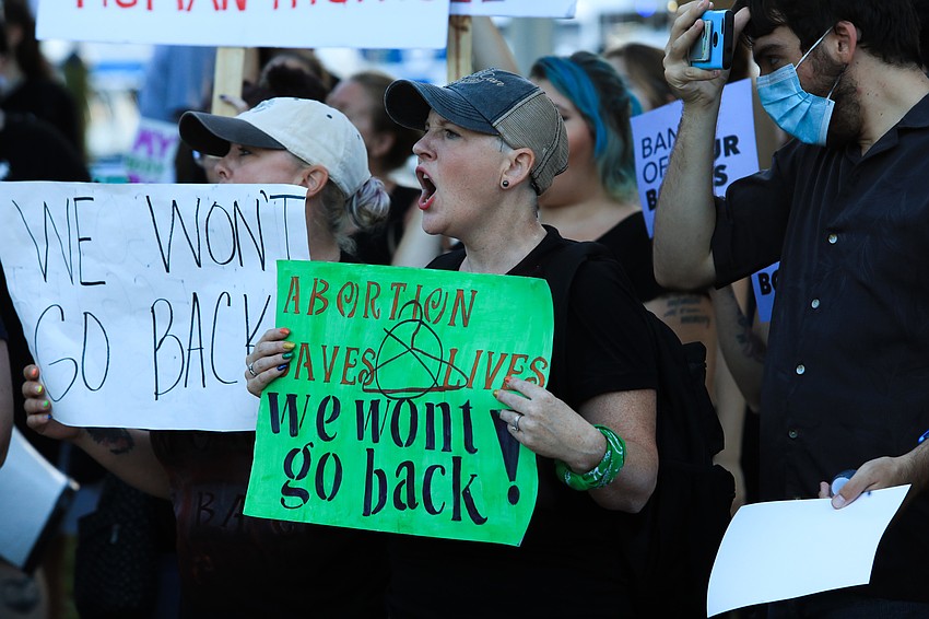 Protestors brought various signs to the protest.