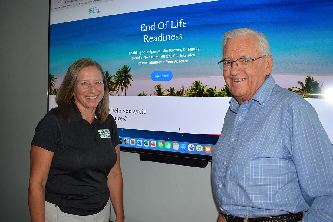 Nancy Castro and Dennis Larson have started End of Life Ready to help people deal with the many problems that follow the death of a spouse or a significant other.