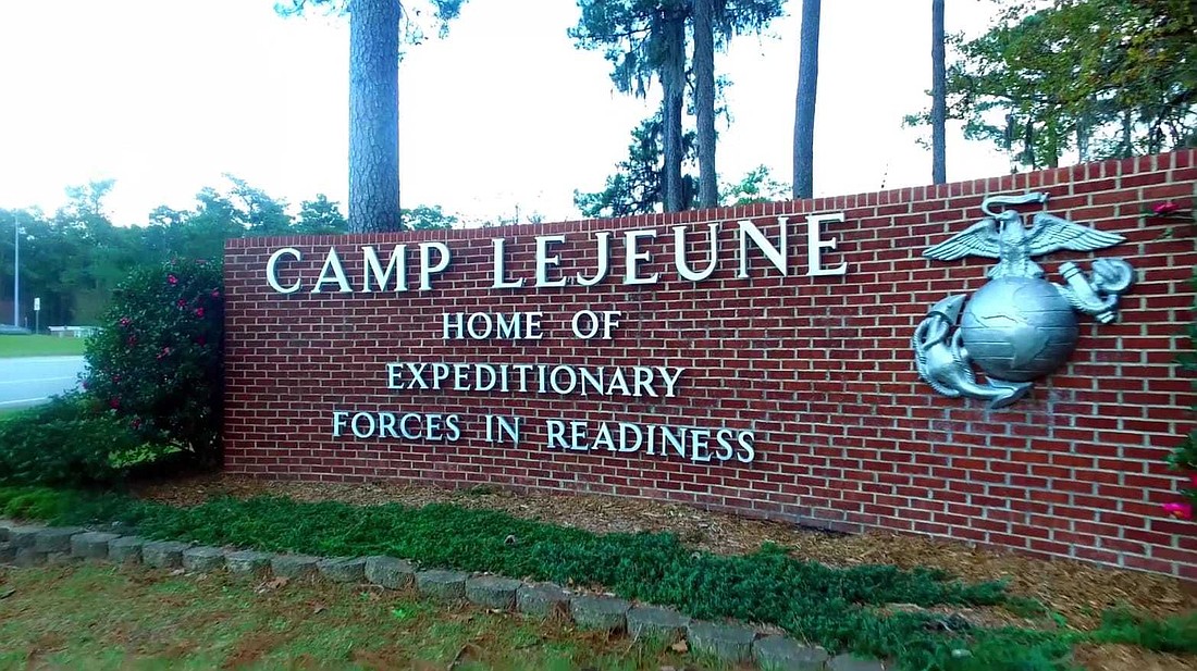 Marine Corps Base Camp Lejeune in Jacksonville, North Carolina.
