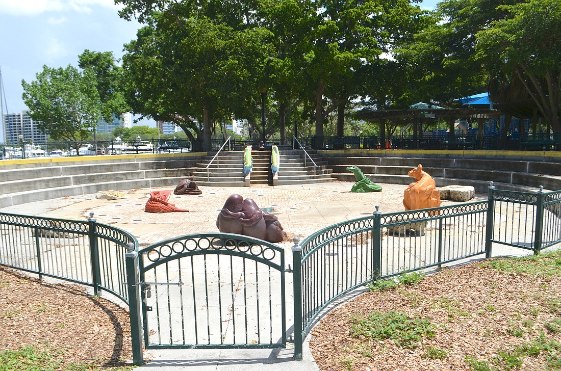 The crumbling infrastructure of the splash pad at Bayfront Park is largely to blame for the $2.9 million renovation price tag. (Andrew Warfield)