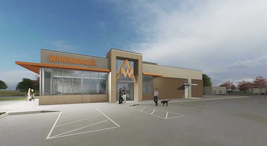A rendering of the Whataburger planned at southeast Southside Boulevard and Baymeadows Road.