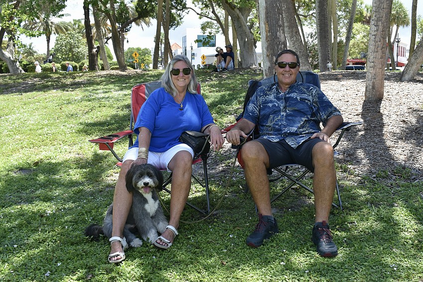 Amy and Cosmas Vrampas with Matata