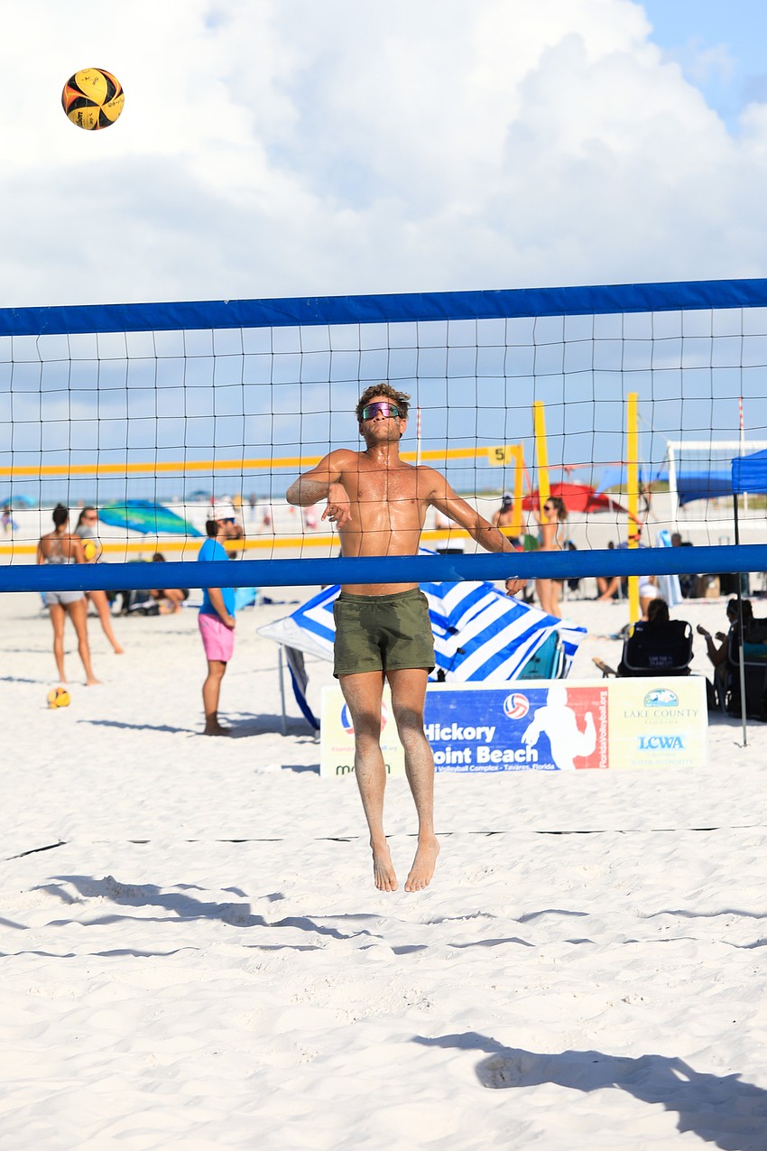 Anthony Brendle squares off against competitors.