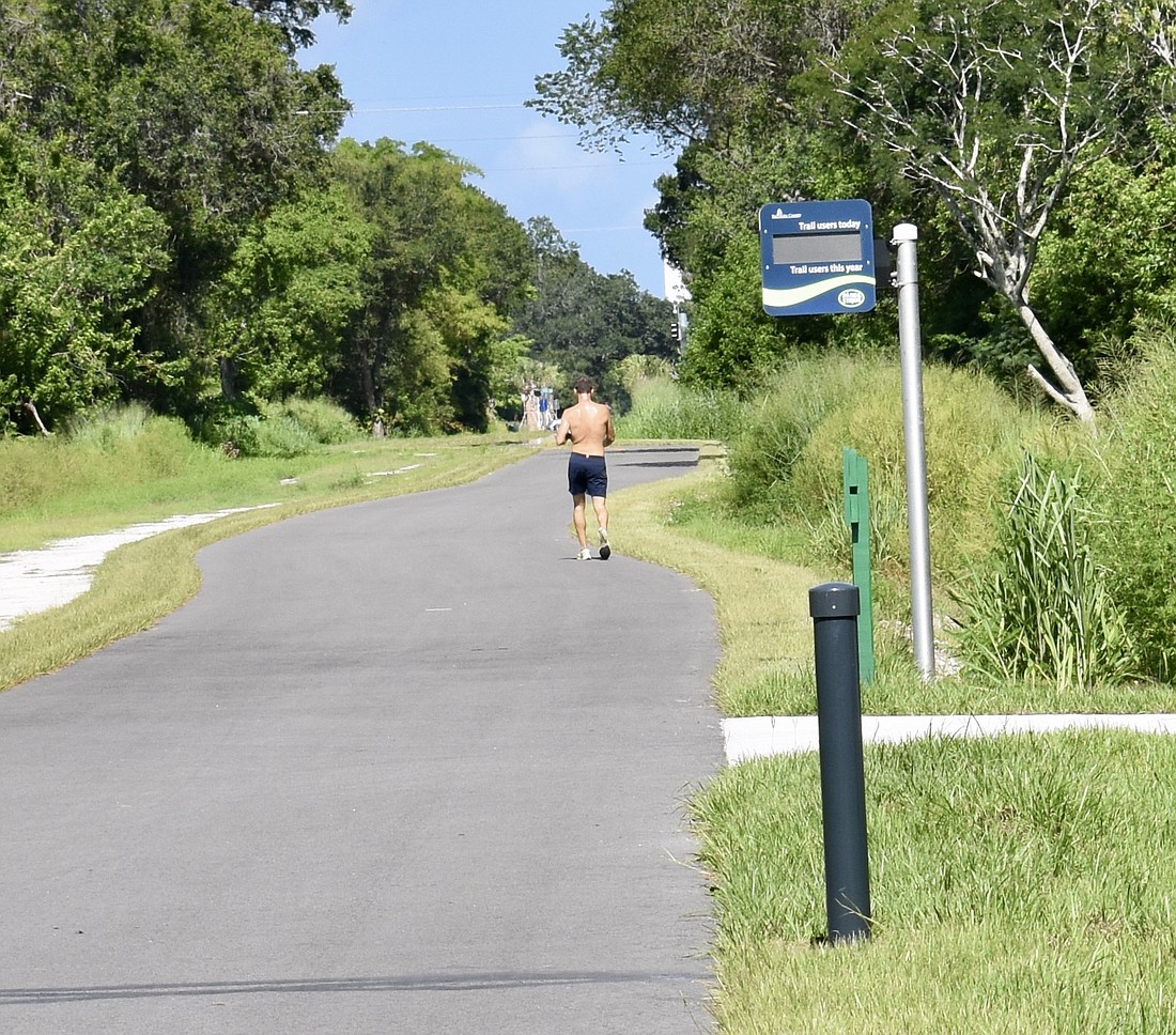 The Legacy Trail&#39;s east-west segment runs past the Pompano Trailhead, just south of Robarts Arena. (Photo by Eric Garwood)