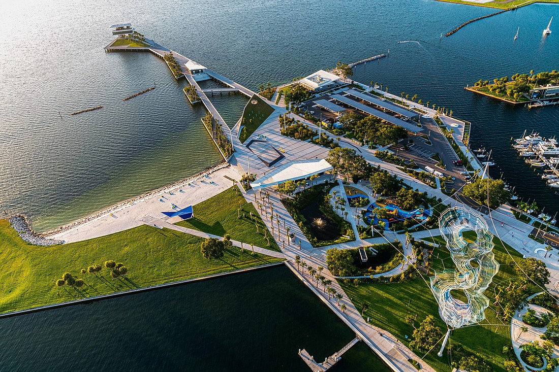 The St. Pete Pier is one of just 10 projects across North America to win the Urban Land Institute&#39;s top honor for development. (Courtesy photo)
