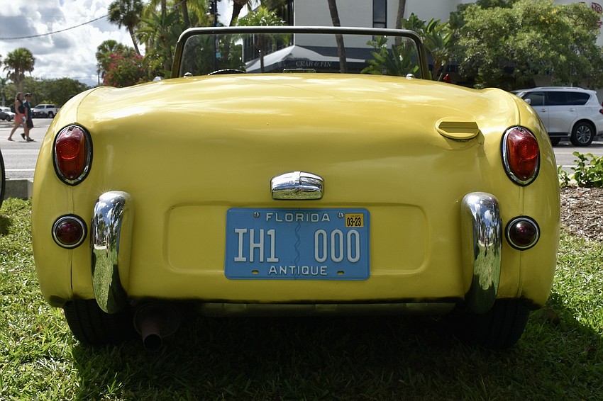 Antique car on display for the Lotus Cars on the Circle event.