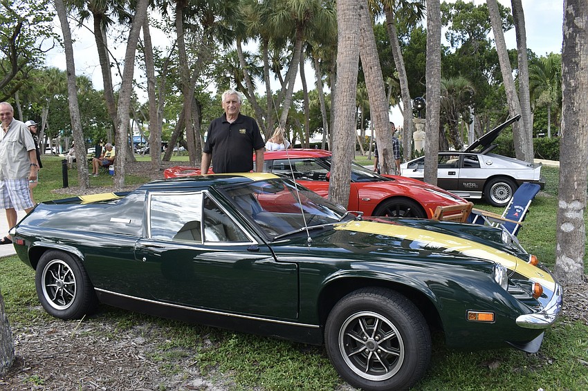 Dennis Labbe with his repainted 1973 Lotus Europa.