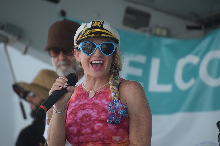 The Kara Nally Band provides the live entertainment before the circus acts took center stage.