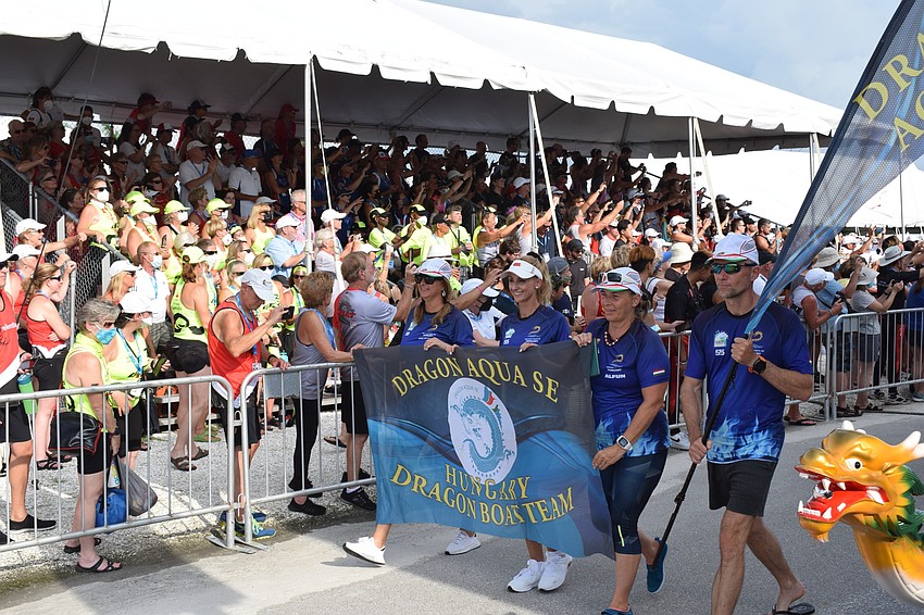 Hungary paddlers are in the house at Nathan Benderson Park.
