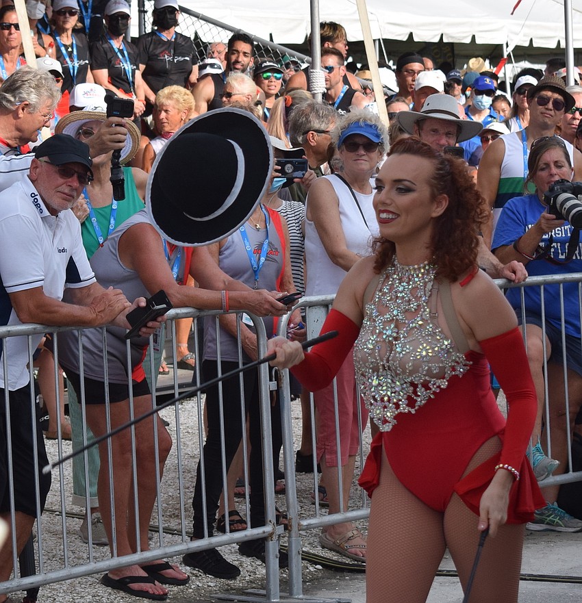 Gena Cristiani deserves a tip of the hat after her juggling performance at the opening ceremonies.