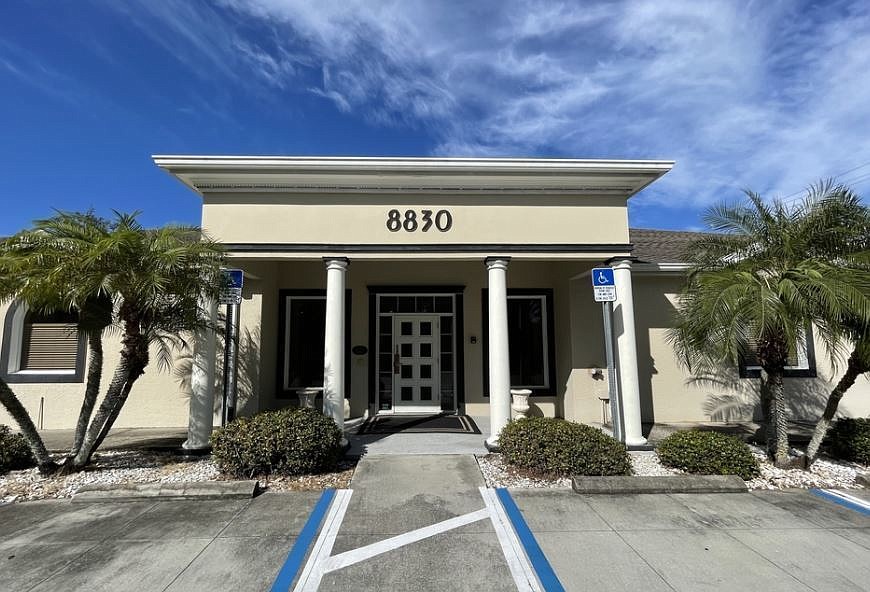 The office building on Tamiami Trail in Sarasota was acquired by Alan Jones on July 7. (Courtesy photo)