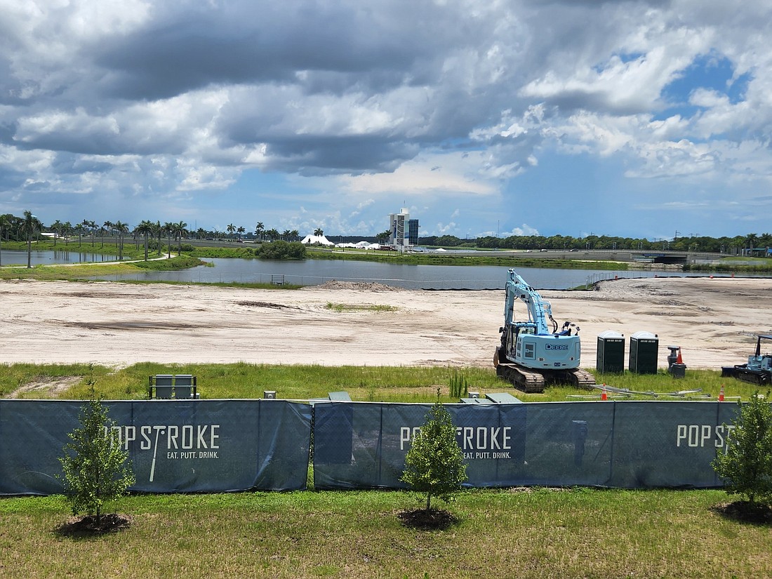 The 11.76-acre Mote SEA site set against the backdrop of Nathan Benderson Park. The $130 million aquarium will begin vertical construction in August with completion expected in 2024. (Andrew Warfield)