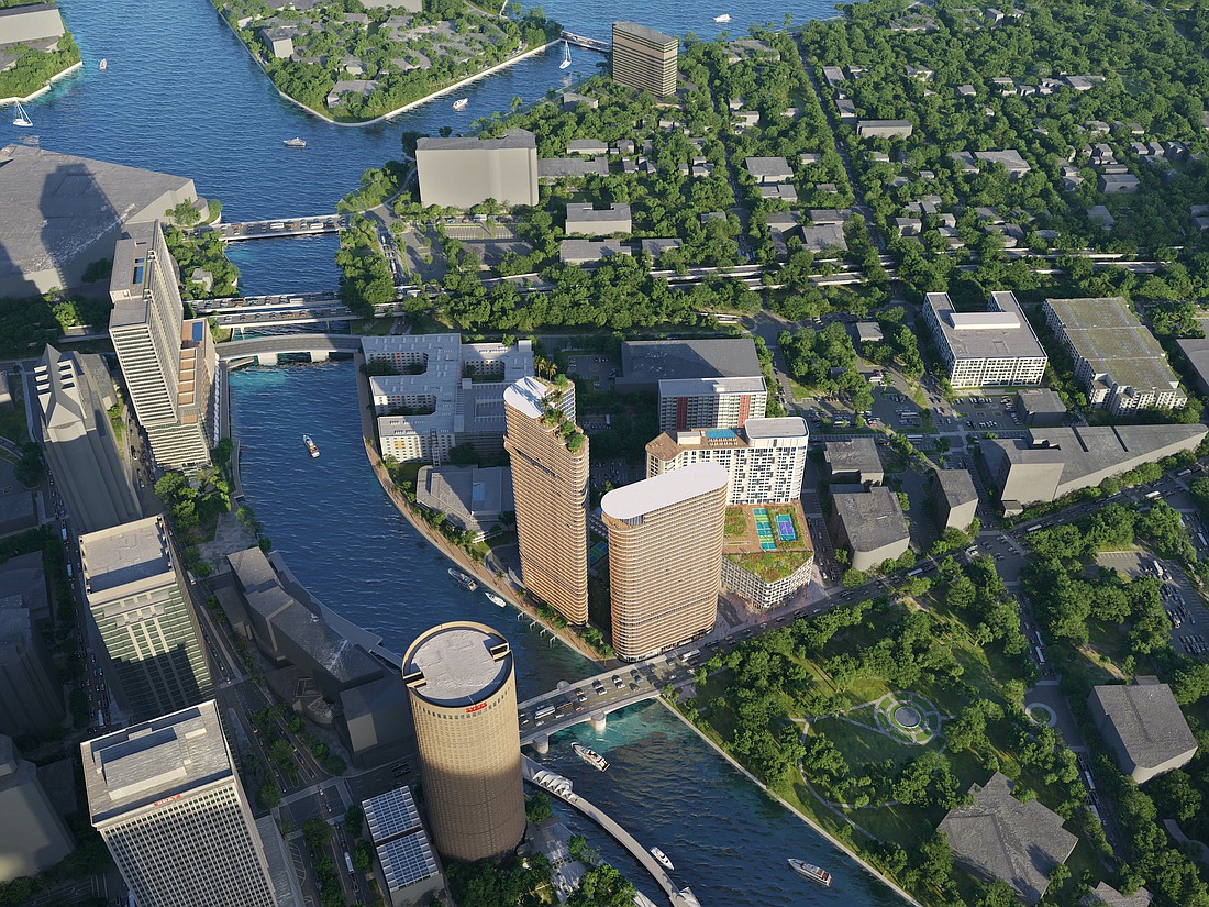 The Related Group bought four properties near downtown Tampa and will build a mixed-used development on cityâ€™s river. (Courtesy photo)