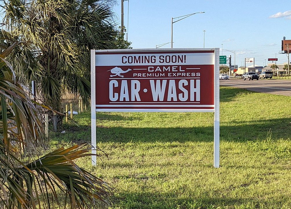 Camel Premium Express Car Wash building in Arlington’s Regency area