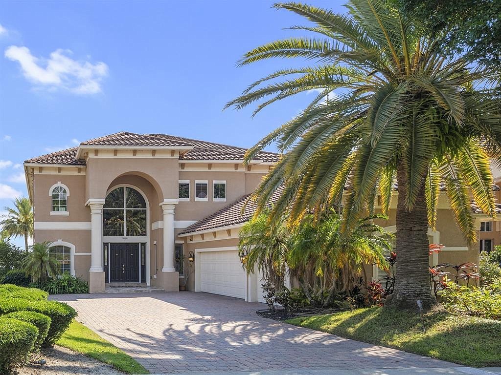 The home at 8008 Firenze Blvd., Orlando, sold July 19, for $2,050,000. This home is one of the only in the community to offer an 80-foot-wide lake view.Â realtor.com