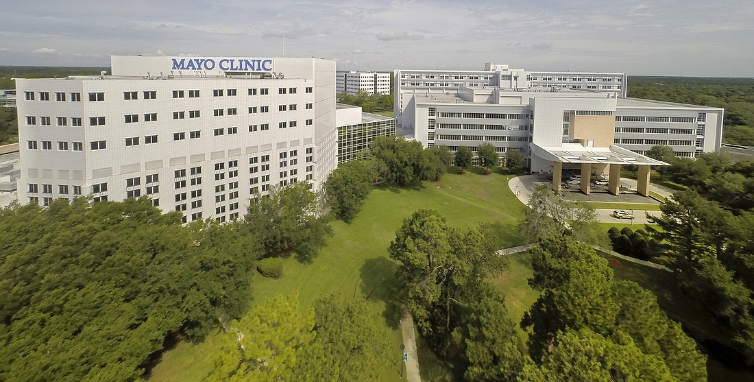 The Mayo Clinic in Florida campus at 4500 San Pablo Road South at Butler Boulevard.