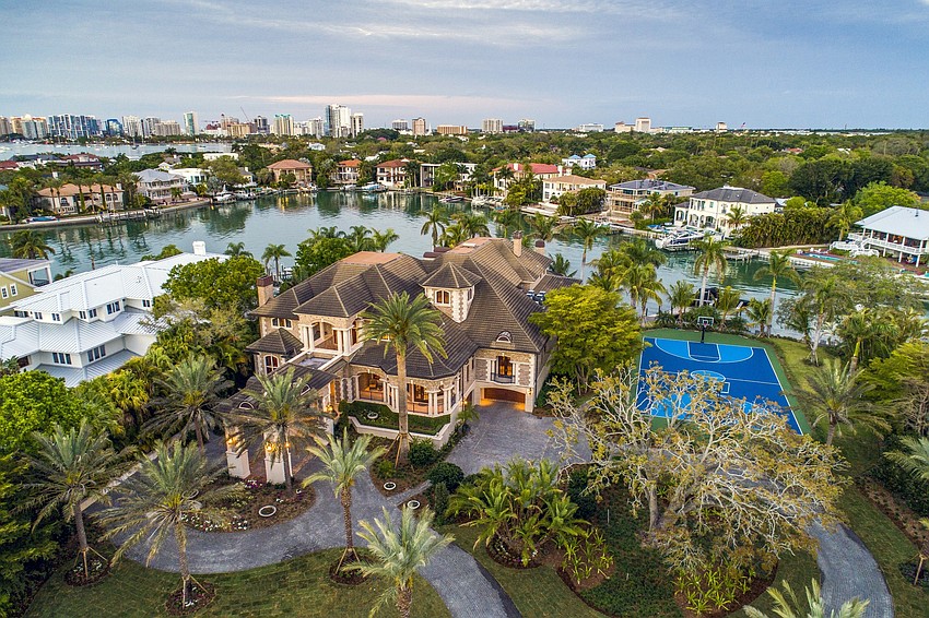 Among the property's attributes is its view of downtown Sarasota.
