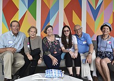 Michael Eisenstat, Nancy Eisenstat, Miriam Goldfarb, Marla Sax, Alan Goldfarb and Barbara Pressman