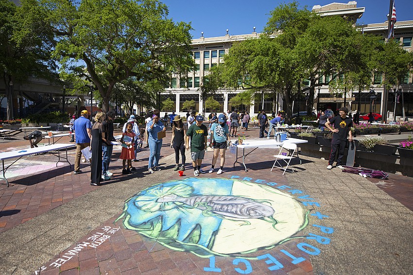 James Weldon Johnson Park is Downtown across from City Hall.