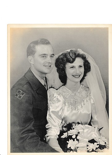 Herman R. Gebert Jr. and Charlotte T. Lotz were married Nov. 17, 1946. They met when Charlotte chaperoned a cousin who was meeting her fiance at a train station and Herman was there with his buddy, the fiance.