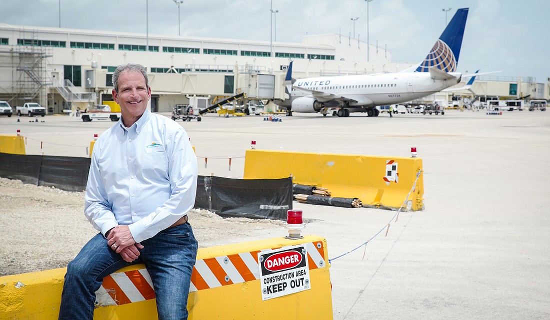 Amid construction at the airport, Ben Siegel says the toughest challenge has been navigating rising material costs and a shortage of workers. (Photo by Reagan Rule)