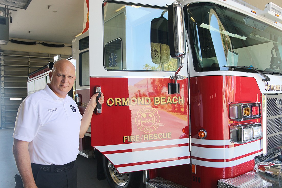 New Ormond Beach Fire Chief Howard Bailey has over 30 years of experience in fire service. Photo by Jarleene Almenas