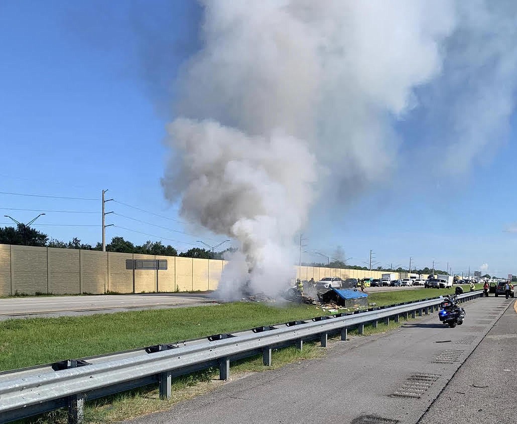 The crash took place on southbound Interstate 75 just north of Fruitville Road. (Courtesy photo)