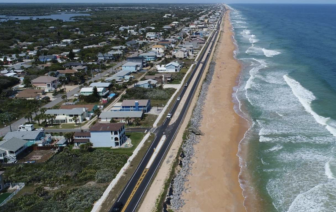 Typical beach and dune conditions along the city of Flagler Beach. Courtesy image