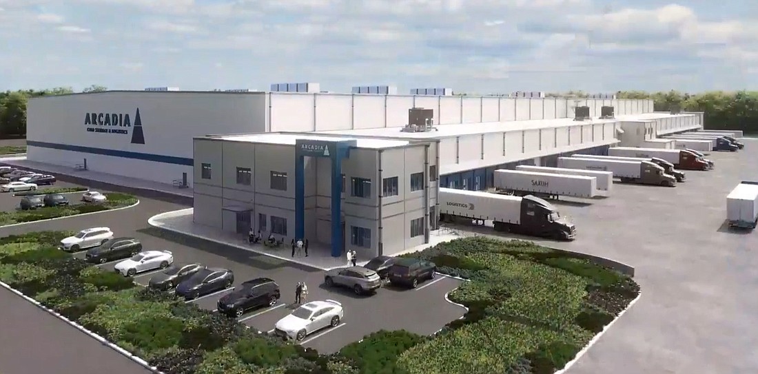 The 305,858-square-foot Arcadia cold storage facility announced in July in Union City, Georgia. The company also wants to build a 334,022-square-foot facility in Jacksonville.