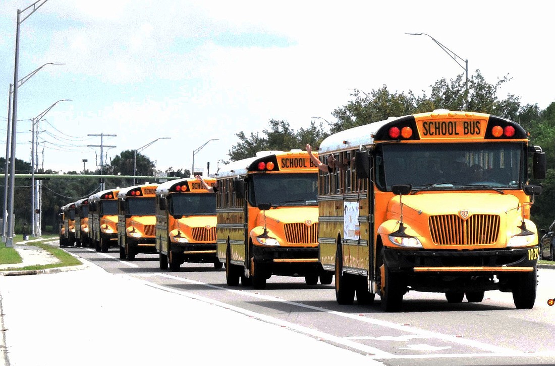 The School District of Manatee County continues to have a bus driver shortage as the school year begins. The district has 106 drivers for its 104 routes. (File photo)