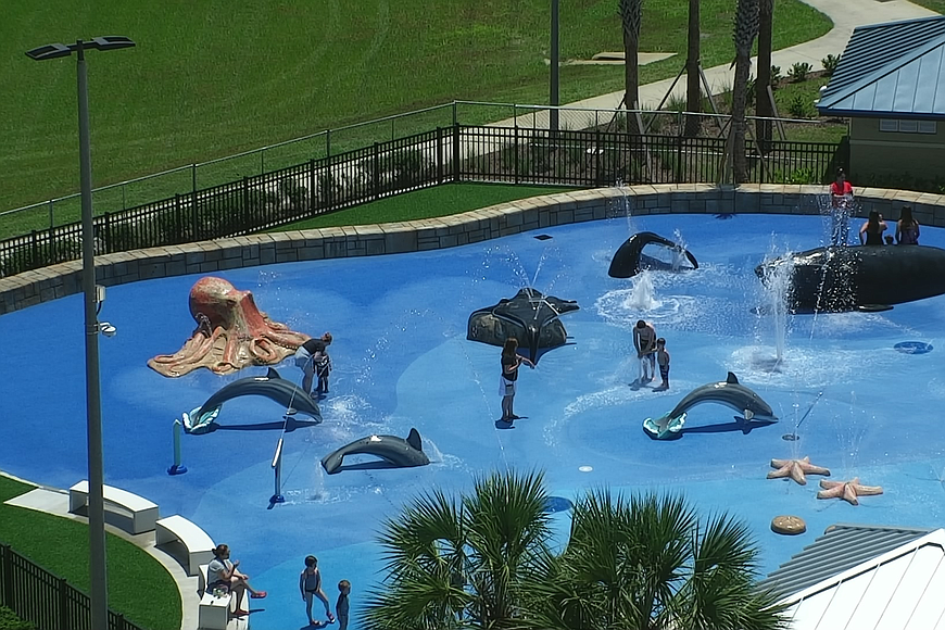 The splash pad at James F. Holland Memorial Park. Courtesy photo