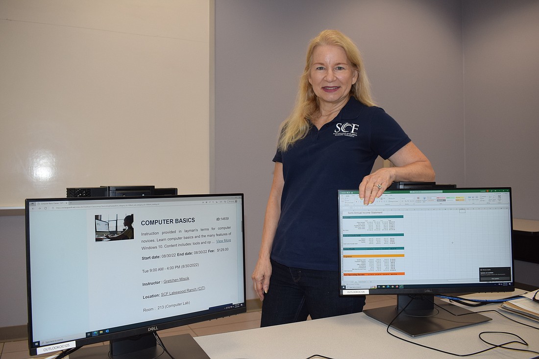 Lee Kotwicki, the director ofÂ Workforce Training for SCF Manatee-Sarasota in Lakewood Ranch, hopes more local residents take advantage of the various computer classes. (Photo by Jay Heater)