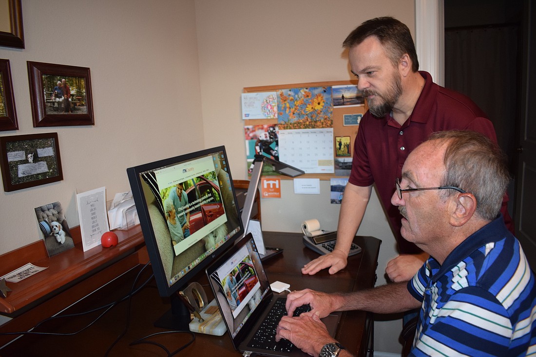 Tara&#39;s Bill Kaser (back) and Lakewood Ranch&#39;s Don Deibert do all the dispatching from their homes but eventually would like to get an office for the nonprofit. (Photo by Jay Heater)
