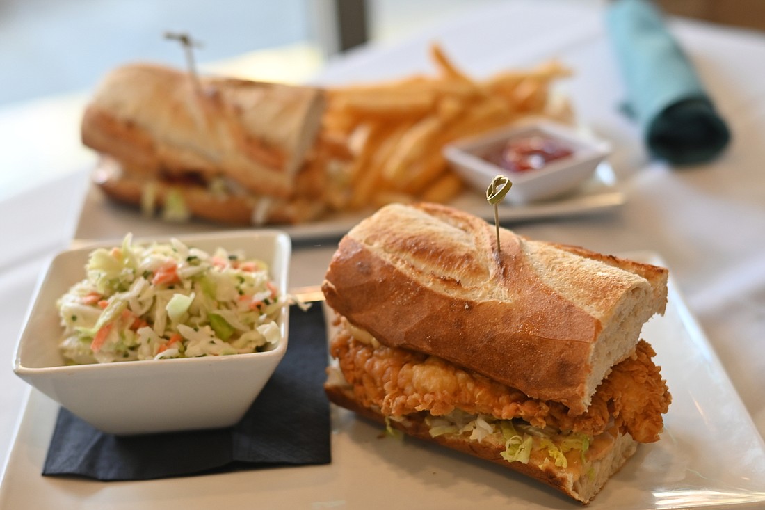 The Duval&#39;s po&#39;boy is available with your choice of oysters, shrimp or chicken. (Photo by Spencer Fordin)
