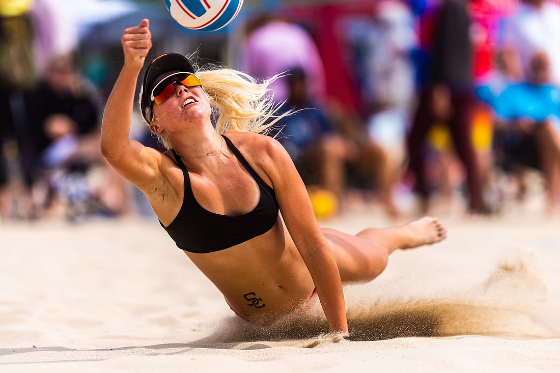 Lakewood Ranch beach volleyball player Ashley Pater said her court intelligence and communication skills are what make her an elite player. (Photo courtesy of Lorraine Pater.)