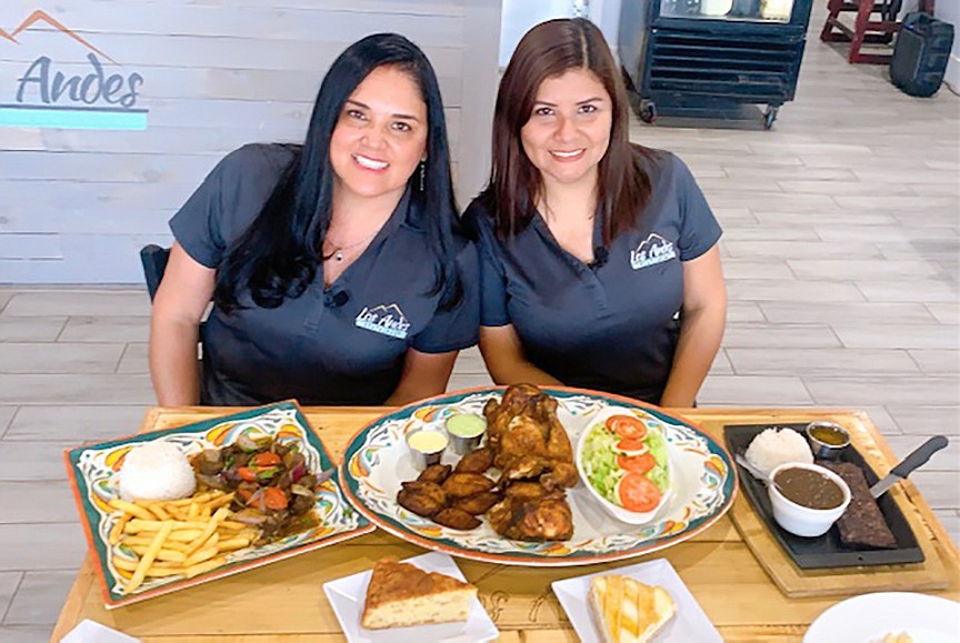 Los Andes Restaurant owners Laura Fraga and Nadia Medrano. (Photos provided by Los Andes)