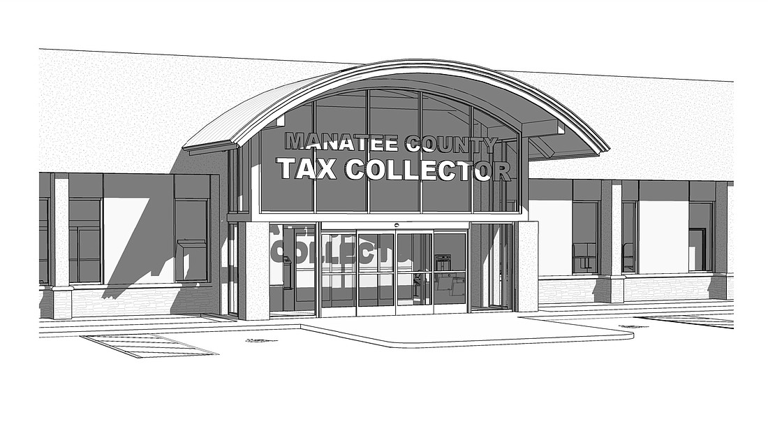 A rendering depicts the new Tax Collector&#39;s Office planned for Lakewood Ranch. (Courtesy rendering)
