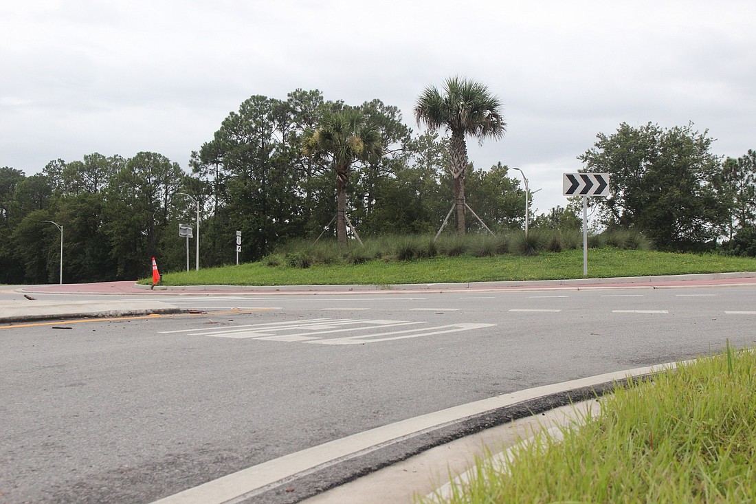 The roundabout at U.S. 1 and Old Dixie. File photo