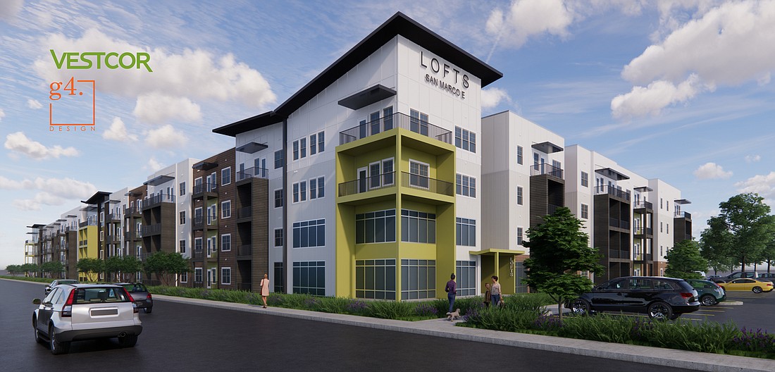 The Vestcor Companies intends to start construction in the first quarter of 2023 on the Lofts at San Marco East.