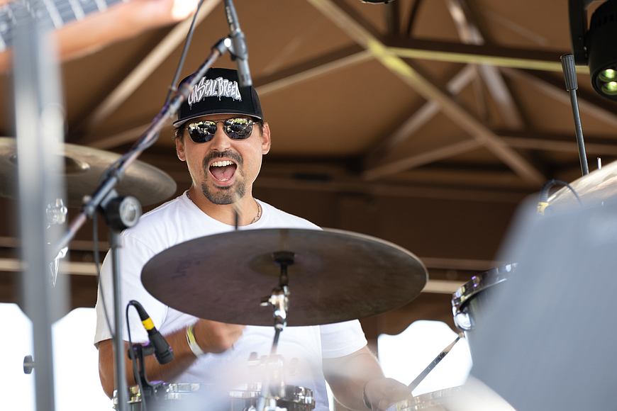 Guillermo Lopez del Castillo of Coastal Breed jams out during last year's Ormond Beach Live original music and art festival. Photos by Jake Montgomery