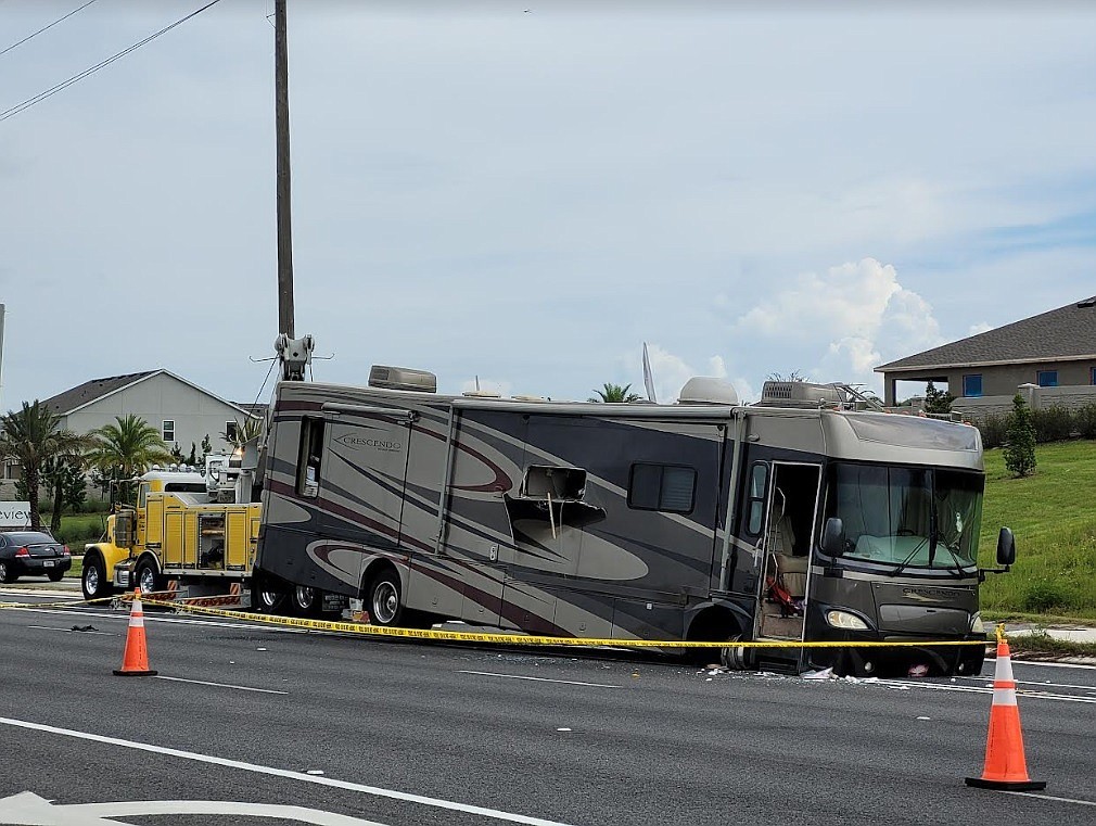 The stolen RV was found in Lake County. Photo by Sierra Williams